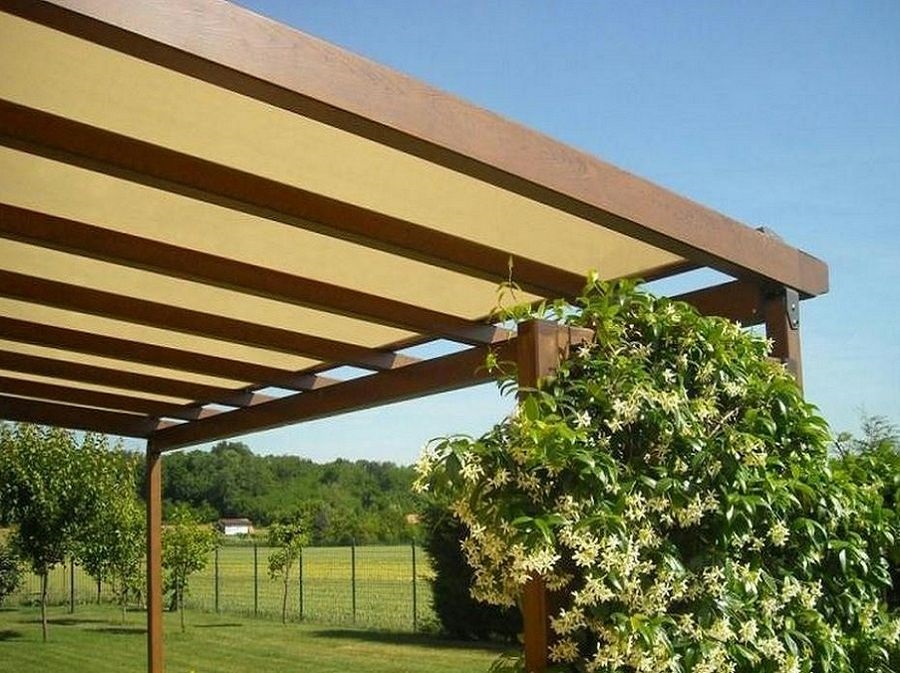 PERGOLA ALLUMINIO EFFETTO LEGNO